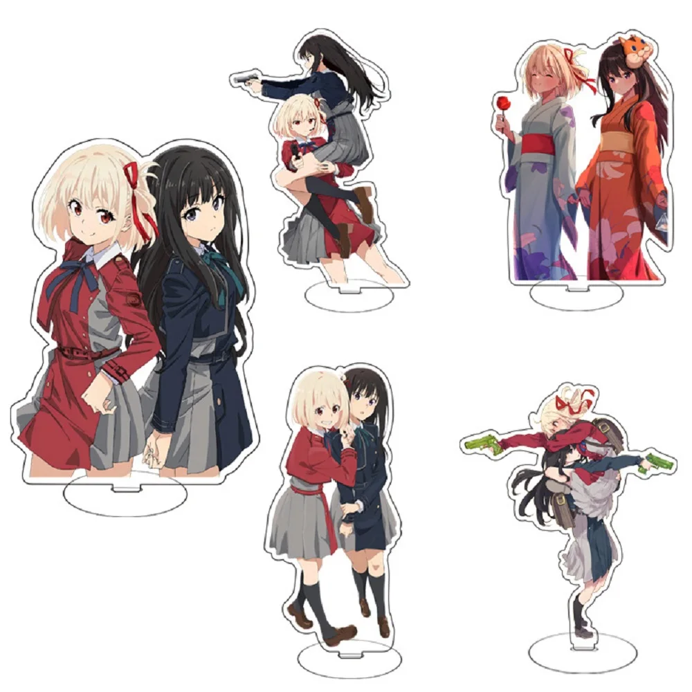 

Popular Anime Lycoris Recoil Acrylic Stand Model Plate Ornament Inoue Takina Chisato Nishikigi Figures Standee Holder