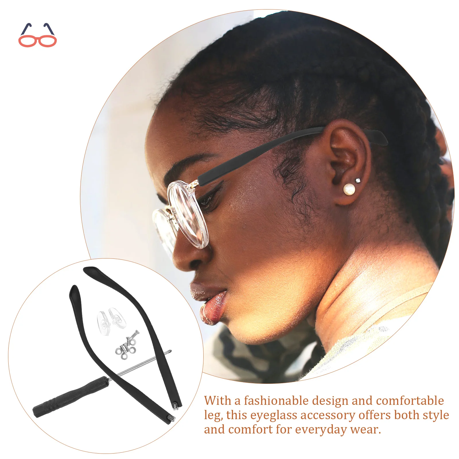 Аксессуары для держателей очков сменные ножки черные солнцезащитные очки мужчин