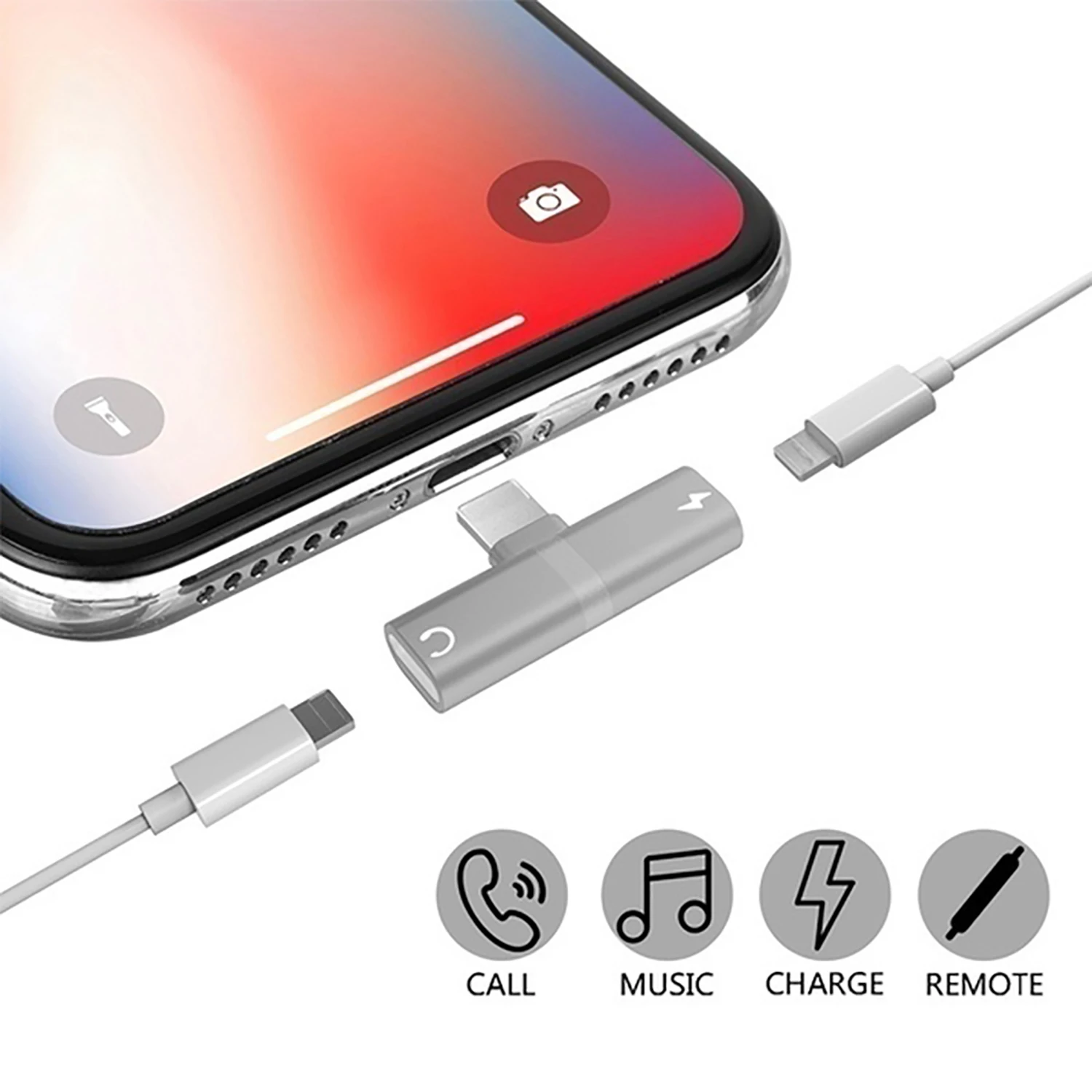 USB адаптер для телефона двойной разъем Aux аудио зарядка вызов и синхронизация |