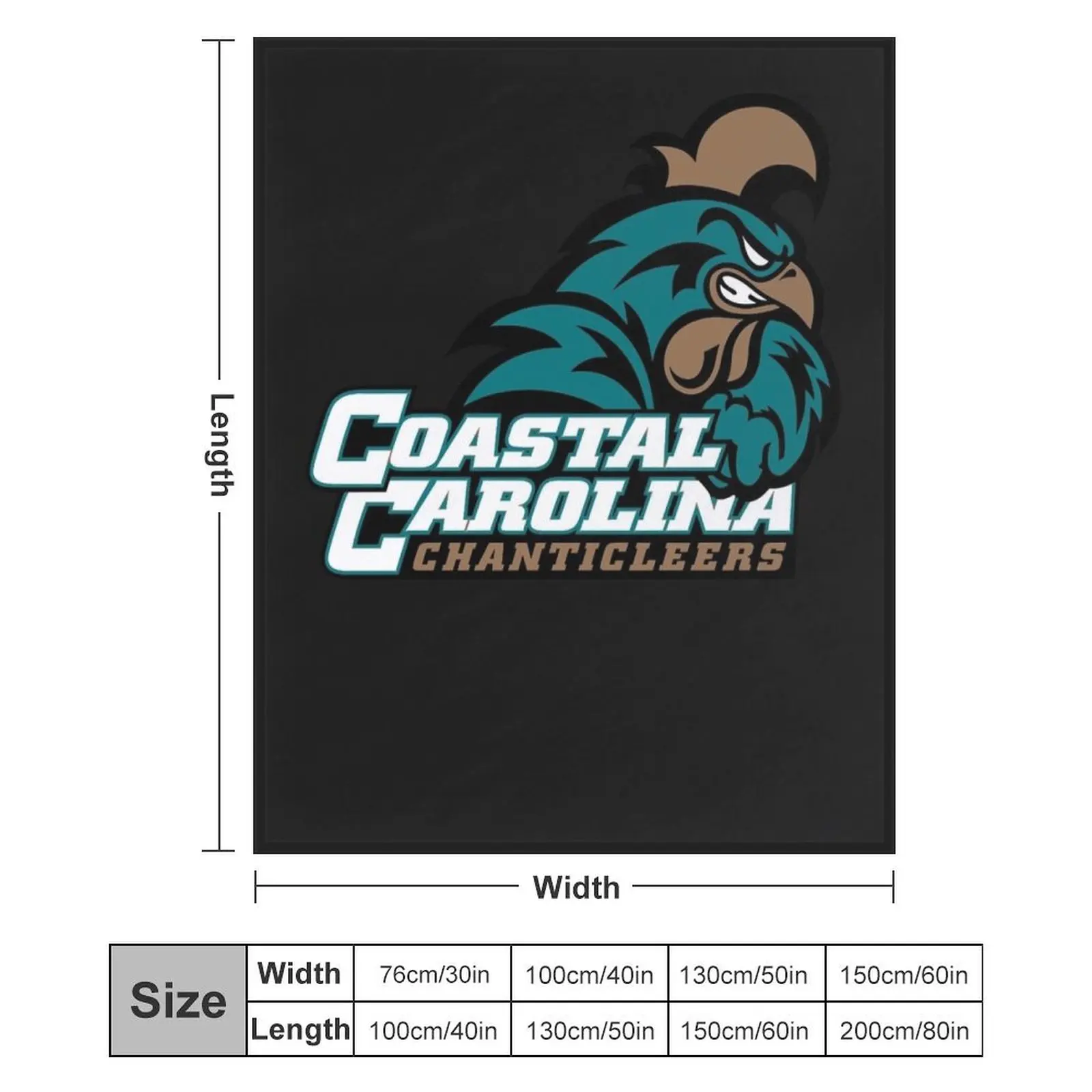Футболка Coastal Carolina Chanticleers Essential одеяло для дивана теплые свободные одеяла