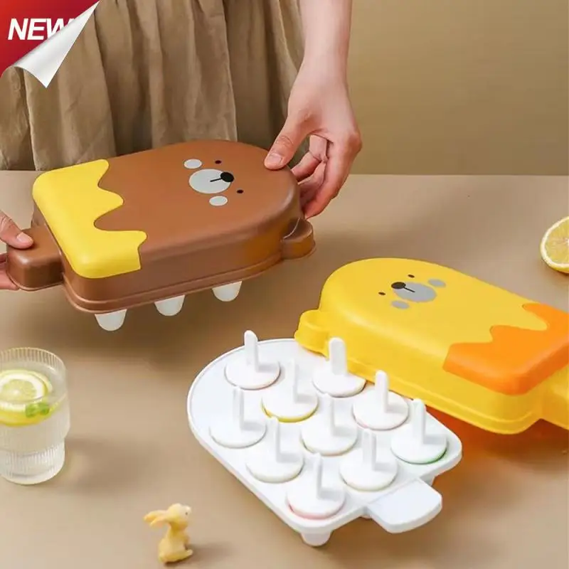 

Гигиенические формы «сделай сам» С Пылезащитным покрытием, контейнер для мороженого, форма для льда с гладкими краями, милый лоток для льда, мультяшная форма для льда, коробка для льда