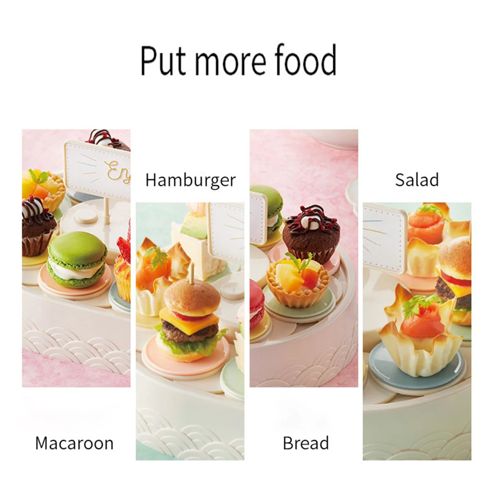 Прямая поставка практичный автоматически вращающийся десертный стол подставка