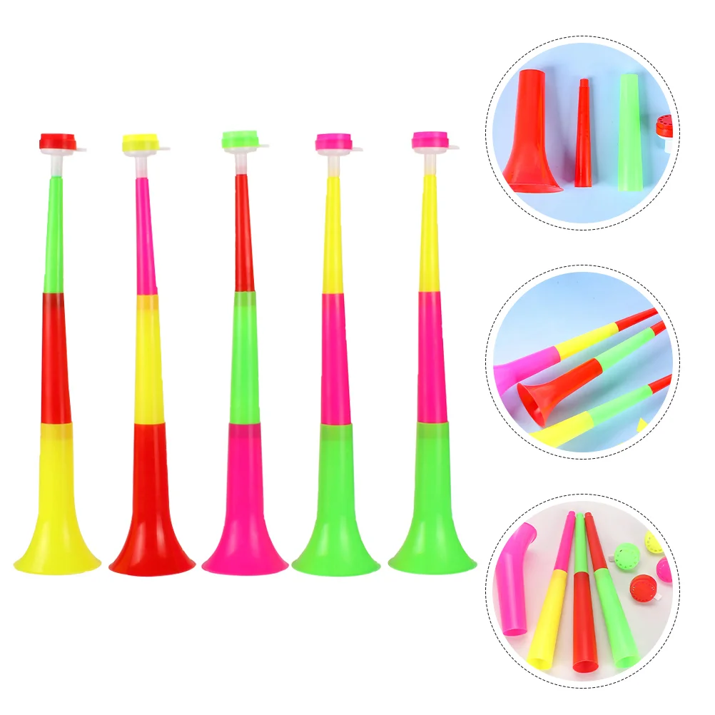 

7Pcs Sports Trumpet Toy Noise Maker Toy Football Horn Toy Telescopic Cheering Trumpet