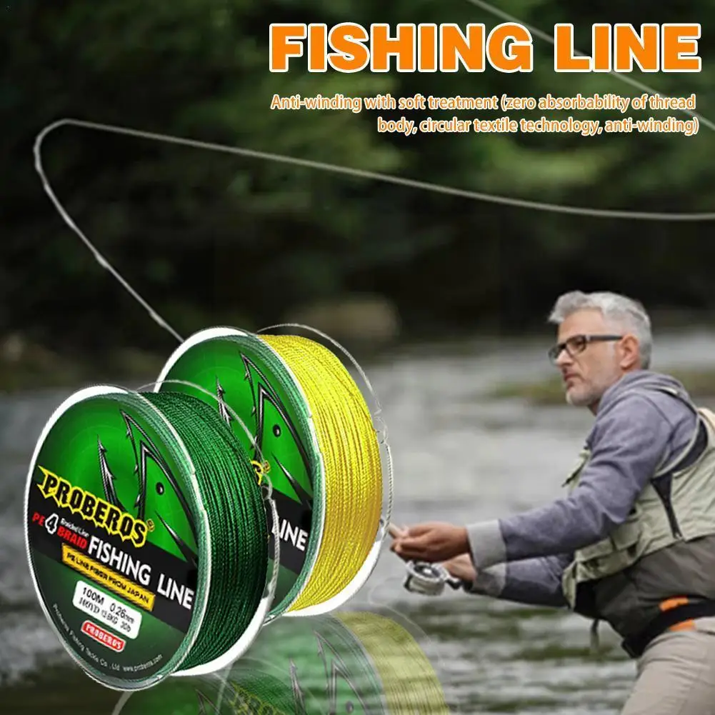 

Fishing Line High-tech Weaving Technology Smooth Line Strong Wear Fishing Anti-winding Accessories Resistance Body Tension H2E1