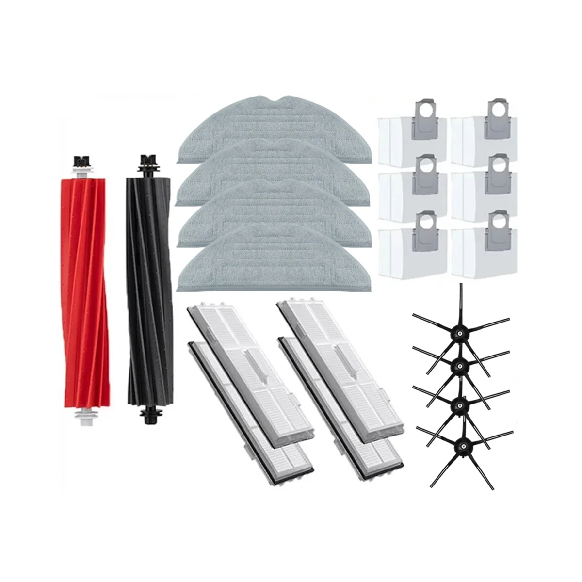

For S8 S8 Pro Ultra S8+ Vacuum Cleaner Parts Main Side Brush Mop Cloths HEPA Filters Dust Bags Accessories