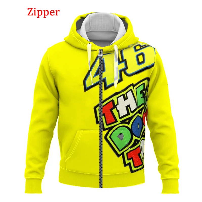 

2023 Men's Doctor Fun New Fashion Long Sleeve 3D Printed Zipper/Sweatshirt Man Racing Hoodie Fatale Clothing