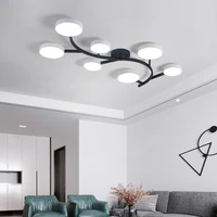modern branch shaped led bedroom dining room ceiling lamp hotel living room corridor aisle wrought iron lighting direct sales