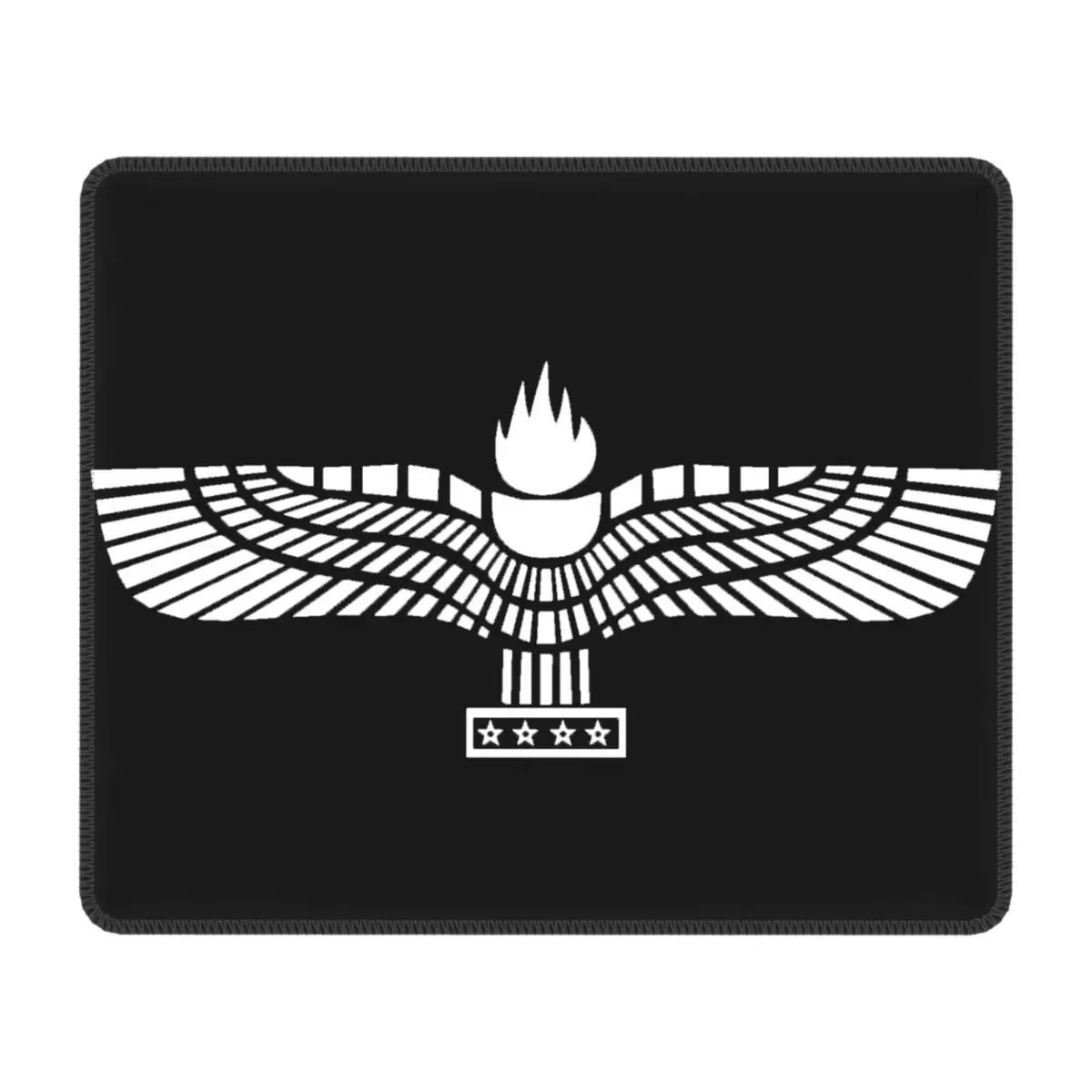 

Syriac Suryoyo Flag Mouse Pad Anti-Slip Rubber Mousepad with Durable Stitched Edges for Gamer Computer PC Aramean Mouse Mat