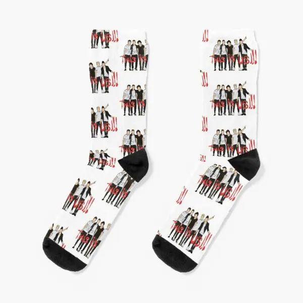 

One Direction Crew Socks Black Mens Funny Unisex Pattern Women Girls Winter Ladies Autumn Short Cute Sports Cotton Cartoon Best