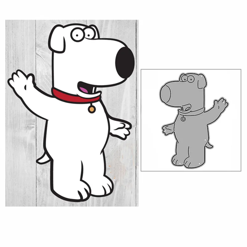 2022 новые Мультяшные штампы с большими собаками и кольцами для резки скрапбукинга