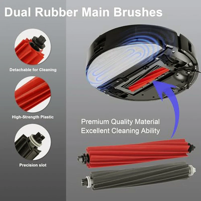 Набор аксессуаров для робота-пылесоса Roborock S8 Pro запасные части двойная основная и