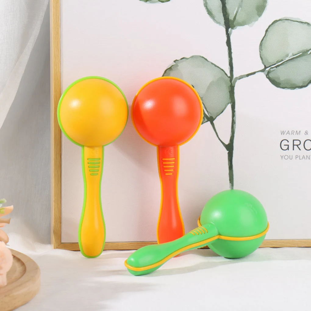 

2pcs Sand Hammer Plastic Baby Rattle Toy Hand Shank Birthday Party Prop Kid Musical Toy Gift