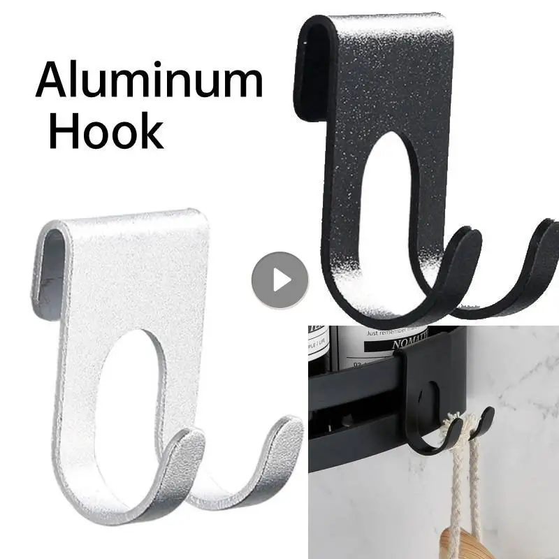 

Алюминиевый крючок для душа, стеклянный дверной крючок, вешалка для полотенец с бесплатным отверстием, органайзер для ключей, держатель для...