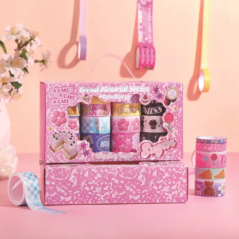 

Washi Tape Set YOUQIWJ Цветы 20 шт