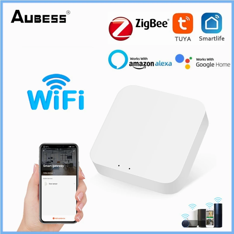 

Умный шлюз Tuya Zigbee, хаб с поддержкой Wi-Fi, работает с приложением