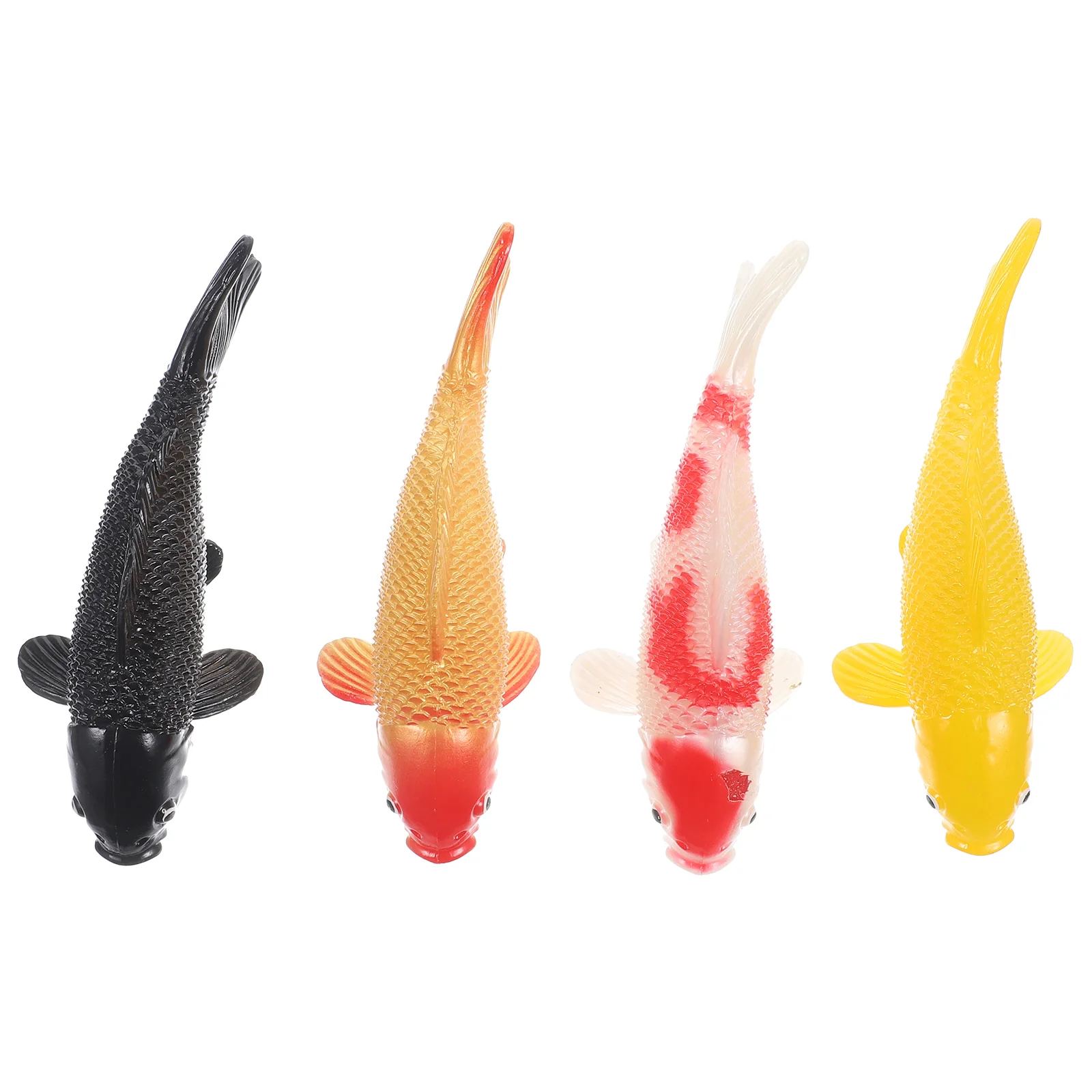

4pcs Artificial Fancy Carp Fake Fish Ornament Aquarium Fish Tank Decoration