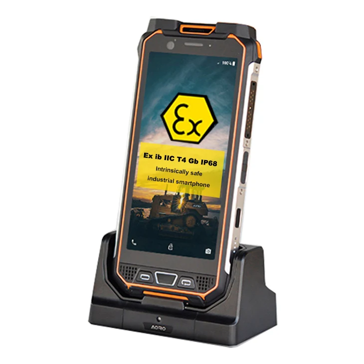 

OEM Touch Screen Smartphone Zone1 Zone2 Anti-fall RFID Intrinsically Safe Waterproof Industrial ATEX Mobile Rugged Smart Phone