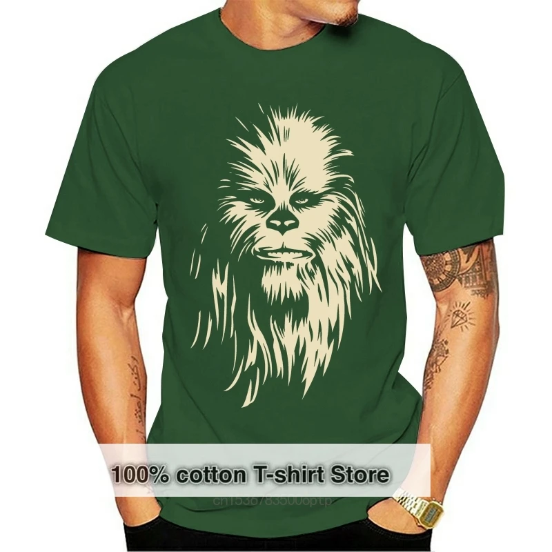 

Funny men t shirt novelty tshirt women Chewbacca Face Shadow Graphic T-shirt