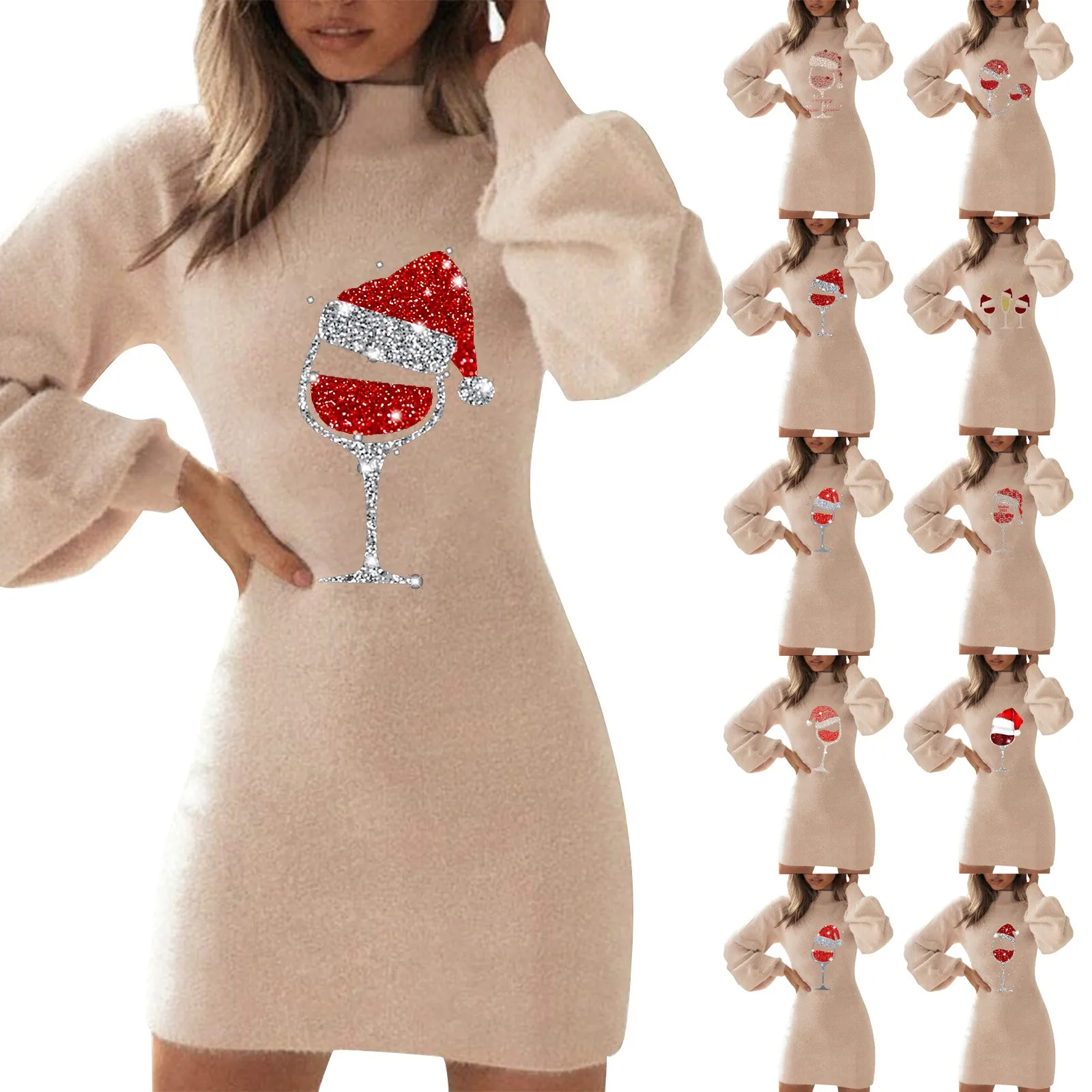 

2022 Fall Winter Merry Christmas Printing Oversized Women's Sweatshirt Hoodies Holiday Womens Straight Leg Dress Pants Long