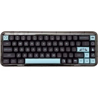 pbt 132 keys gmk comet keycaps xda profile for 64 68 84 87 75v2 98 104 cross switch mechanical keyboards gray keycaps