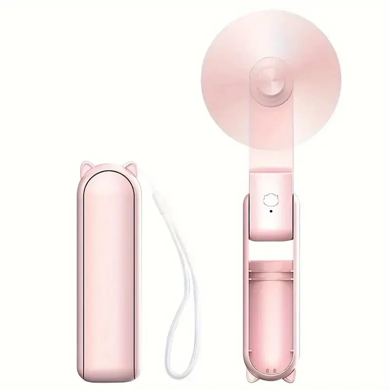 

Портативный Мини-вентилятор С USB-зарядкой, 3 Скорости, Регулируемый, Складной, Для Женщин