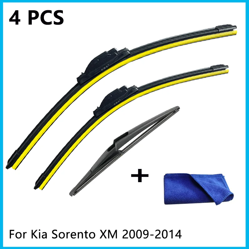 

Щетки стеклоочистителя для Kia Sorento XM 2009 2010 2011 2013 2014 переднее лобовое стекло автомобиля стеклоочиститель ветровое стекло автомобильные аксессуары 24 "20"
