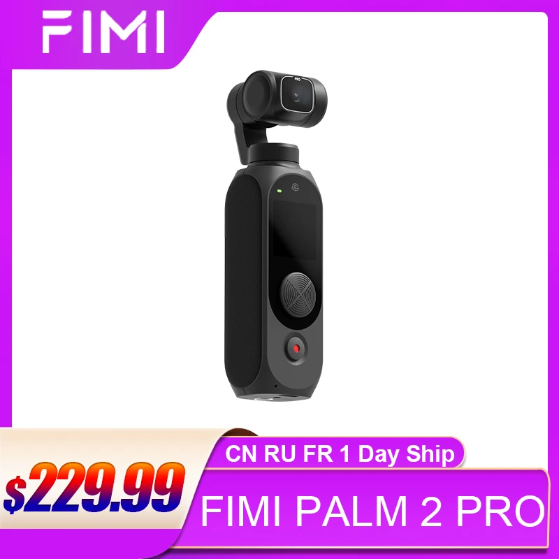 3-осевой ручной гиростабилизатор FIMI PALM 2 Pro 1/2 дюйма датчик 4K 30 кадров в секунду 160