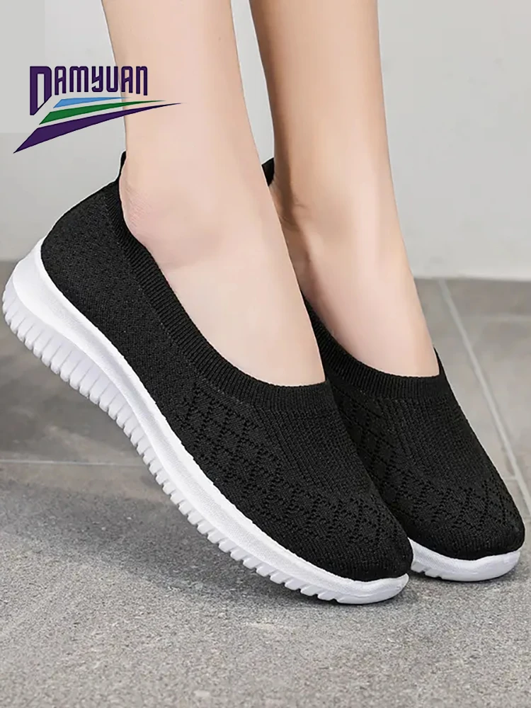 

TOP Quality Running Shoes Women Sneakers Breathable Ladies Mesh Slip on Women Shoes Walking Loafers Comfort Woman Footwear 2022