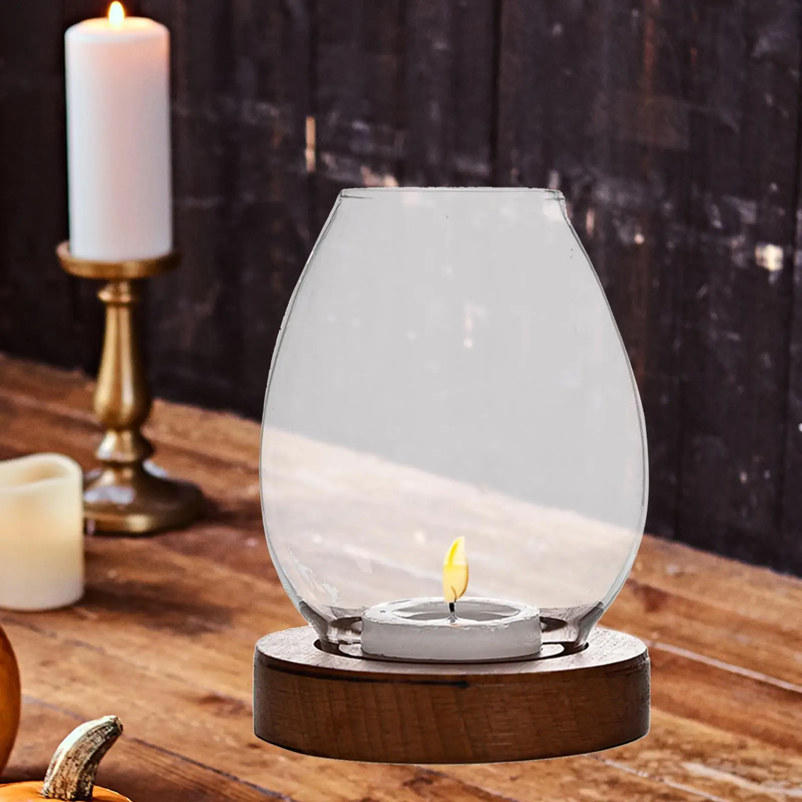 S Modern Windproof Lightweight Creative Votive Bowl For Ornament Countertop Restaurant Wedding Dating
