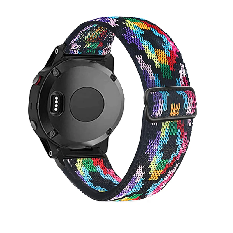 Фото 20 22 26 мм эластичный тканый нейлоновый ремешок с петлей для Garmin Fenix 7X 6X 5X 7S 6S 5S Pro 7 6 5 Plus 3HR 945 Epix Gen 2 Enduro Watch Band №3