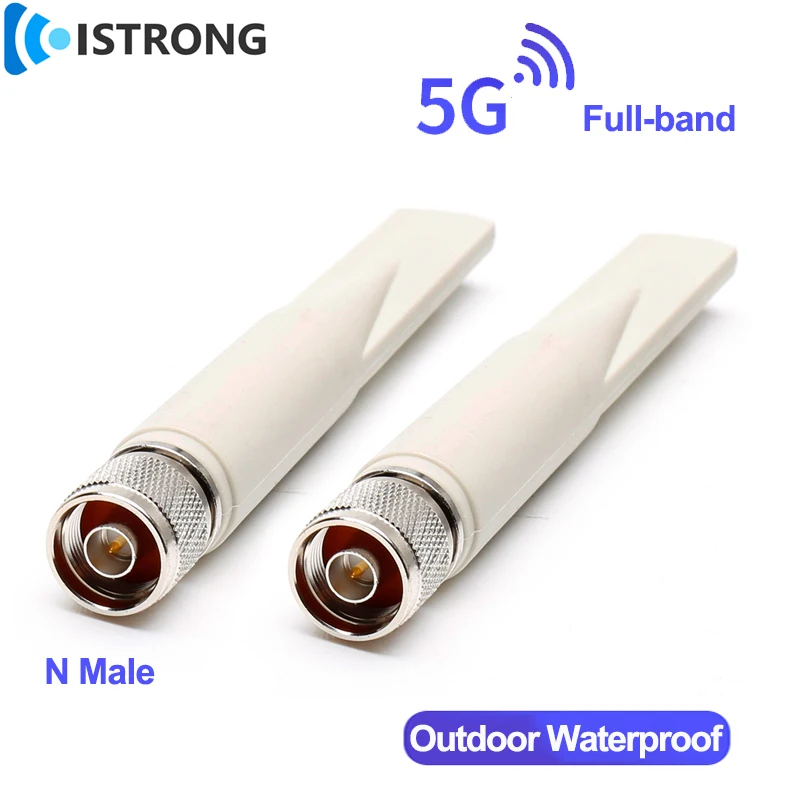 Outdoor 5G 4G 3G Full-band Waterproof Antenna 9dBi High Gain 600-6000MHz Amplifier Long Range Signal Booster N Male Connector