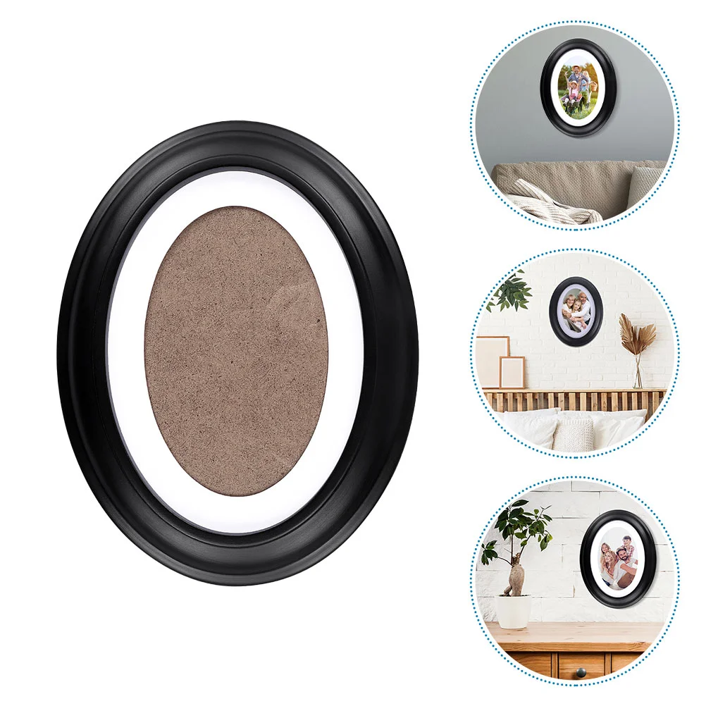 Oval Frame Picture Home Frames Wall Hanging Vintage Decor Photo Holder Painting Oil Display Wooden