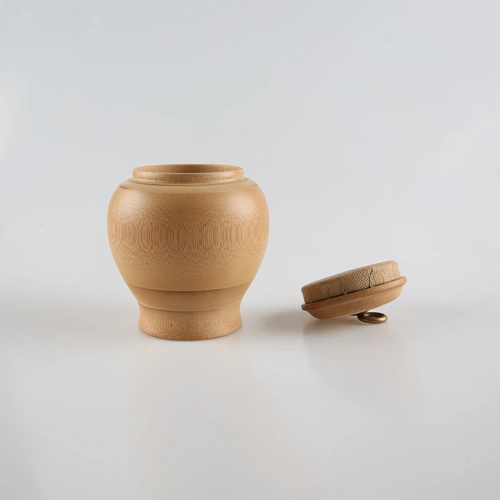 Креативная деревянная банка в форме тыквы из натурального бамбука коробка для