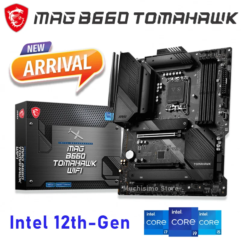 Материнская плата MSI MAG B660 TOMAHAWK с поддержкой Wi-Fi DDR5 1700 м 2 6E процессор Intel 12-го