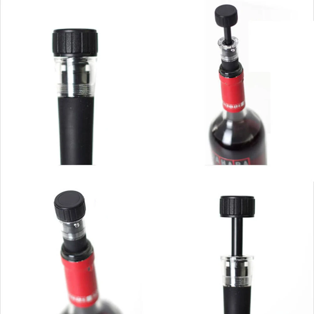 

Kitchen Bar Tools Wine Stoppers Acrylic Silica Gel Vacuum Sealed Preservation Red Wine Lid Bottle Stoppers Cap Closures