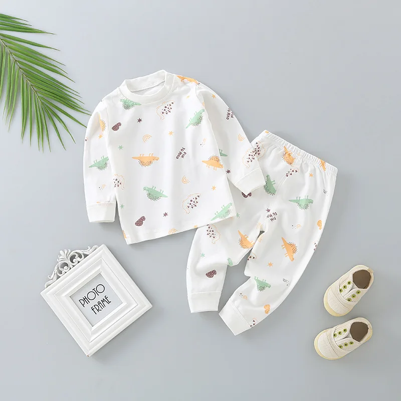 

Комплект детской одежды, весенние комплекты мягкой хлопковой одежды для мальчиков и девочек, топы и штаны для новорожденных, костюмы с длин...