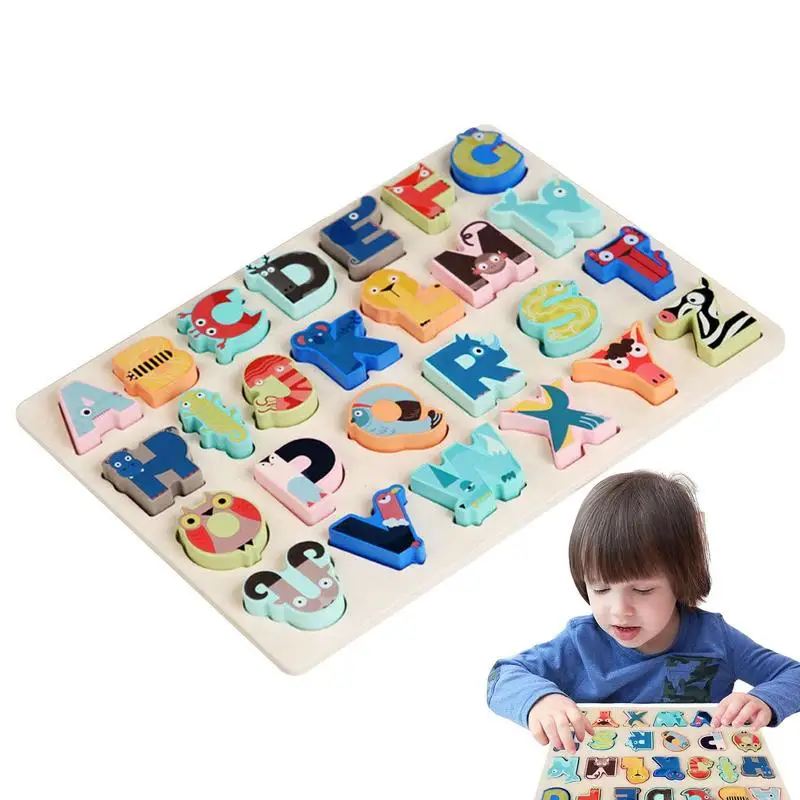

Головоломка с буквами ABC, игрушка с буквами для малышей, развивающая Дошкольная игра Монтессори для малышей, развлекательный детский сад для мальчиков и девочек
