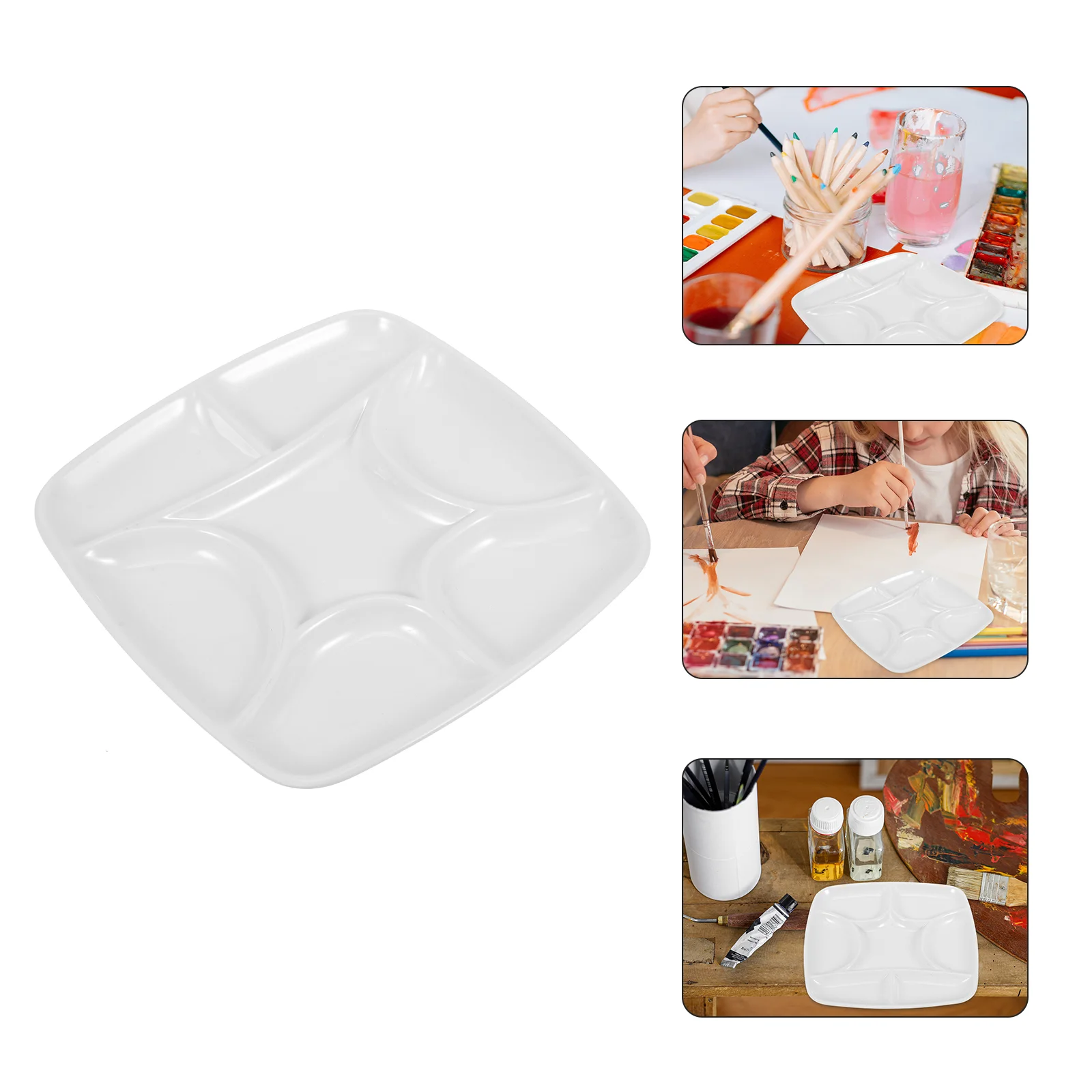 

Paint Pigment Plate Watercolor Pigments Pallet Pigment Mixing Plate Painting Supply