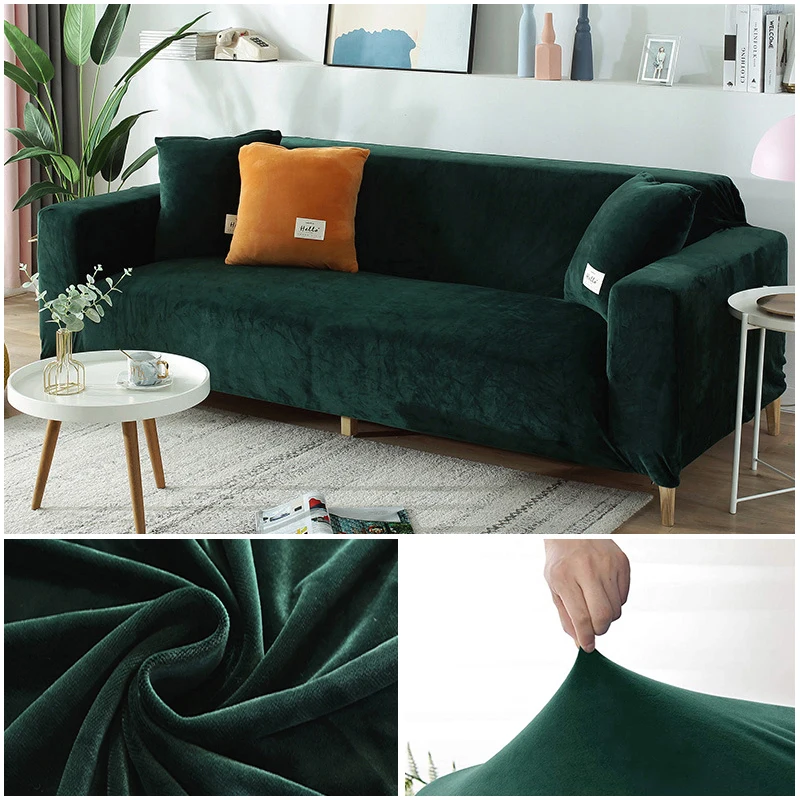 

Новые бархатные тканевые Чехлы для дивана в гостиную, эластичный мягкий чехол для дивана, высокое качество, современные Чехлы для кресел на 1/2/3/4 мест для дома