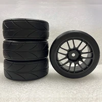 4pcs 110 rubber tire rc racing car tires on road wheel rim 2665mm for hsp hpi rc car part 94123 94122 d3 d4 cs xis tt02 2045