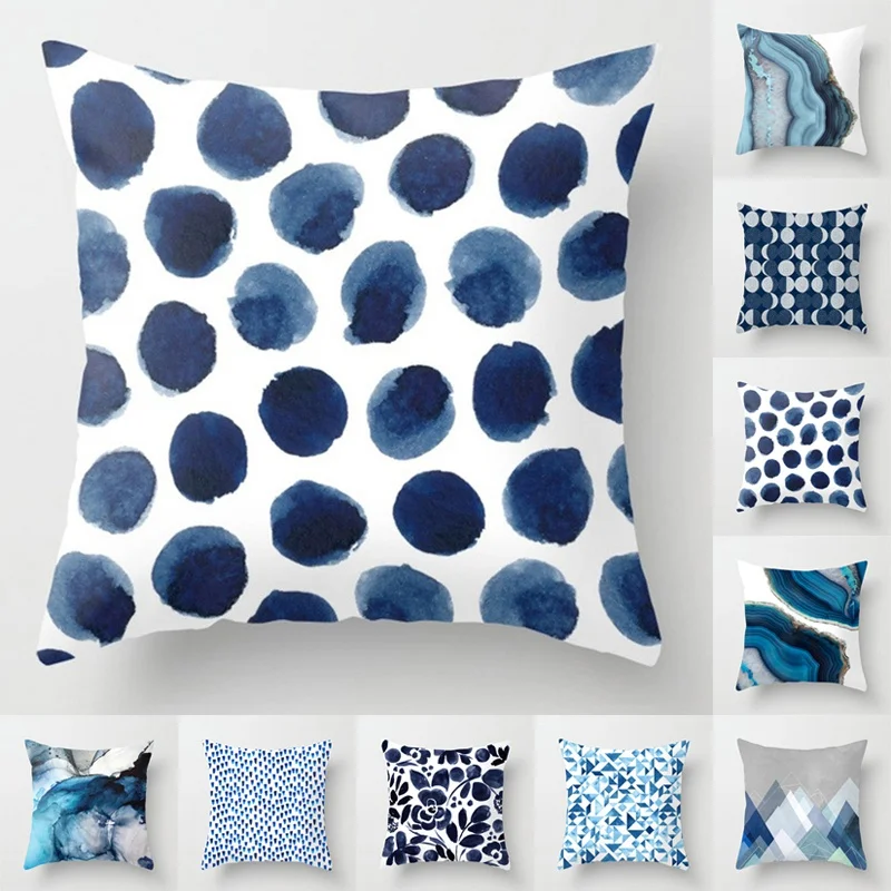 

18'' Soft Car Pillow Case Sofa Cushion Cover Throw Pillowcase Polyester Comfortable Protected Home