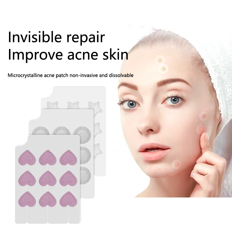 Наклейки Микроиглы против прыщей Удаление Успокаивающая кожа Пластыри для лица