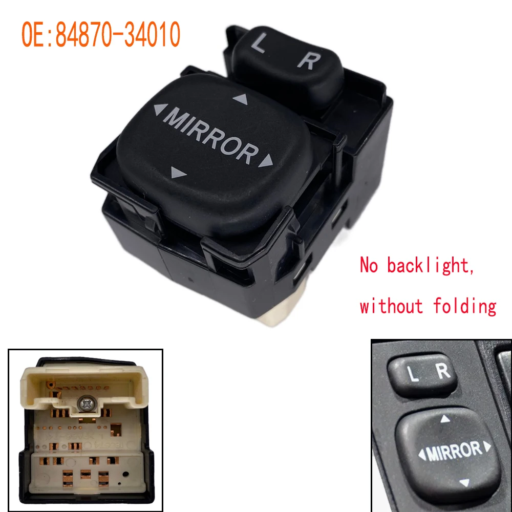 

Автомобильные аксессуары для Toyota Corolla Camry 4Runner RAV4 Vios, регулировка зеркала заднего вида, кнопка управления, запасные части