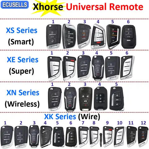 Универсальный пульт дистанционного управления Xhorse VVDI Smart / Super/Wireless/проводной дистанционный Автомобильный ключ серии XS / XE / XN / XK английская в...