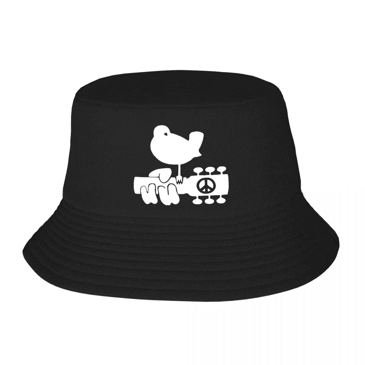 

Woodstock Spring Reversible Bob Bucket Hats Cotton Fisherman Caps Girl Boy Outdoor Sport Chapeau Bob Hat