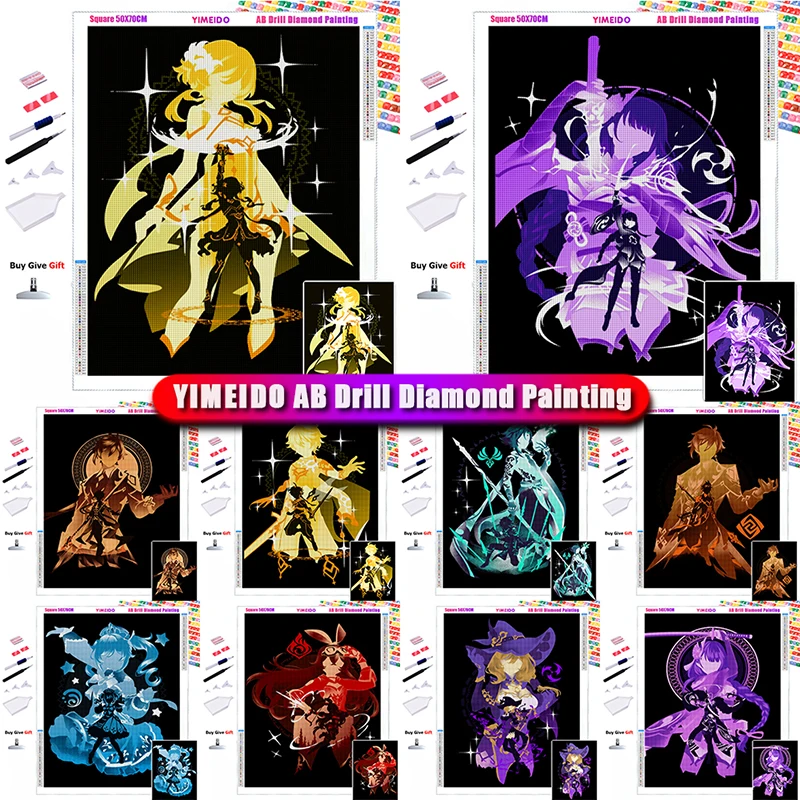 

YIMEIDO AB Diamond embroidery Cartoon 5D DIY zipper bag diamond painting anime cross stitch Kit Mosaic Picture of Rhinestones