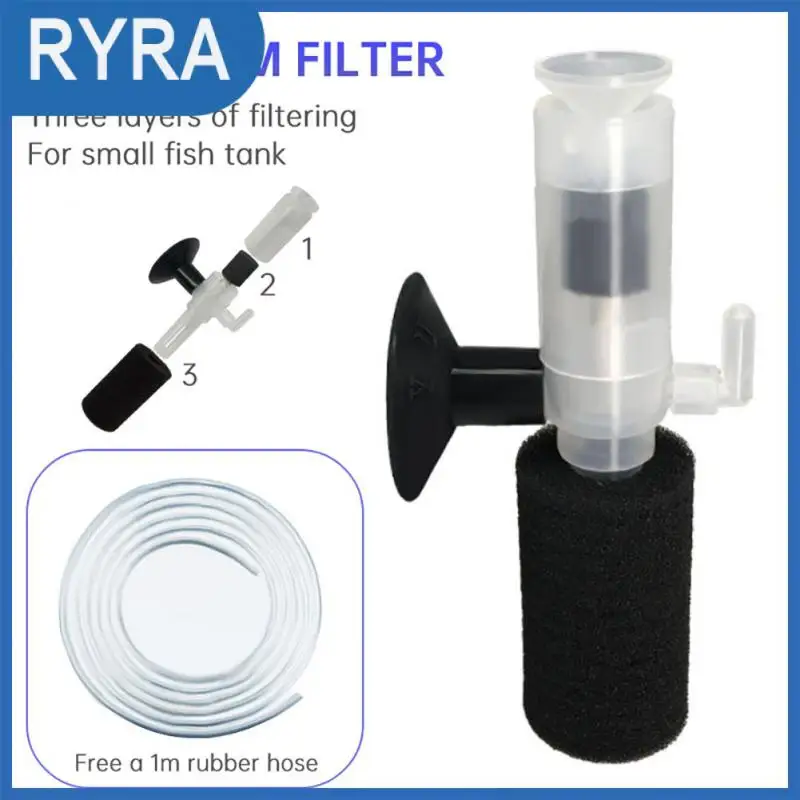 

Portable Internal Purifier Small Fish Tank Silent Water Pneumatic Filter Aquarium Supplies Sponge Filter Pumps Household Mini