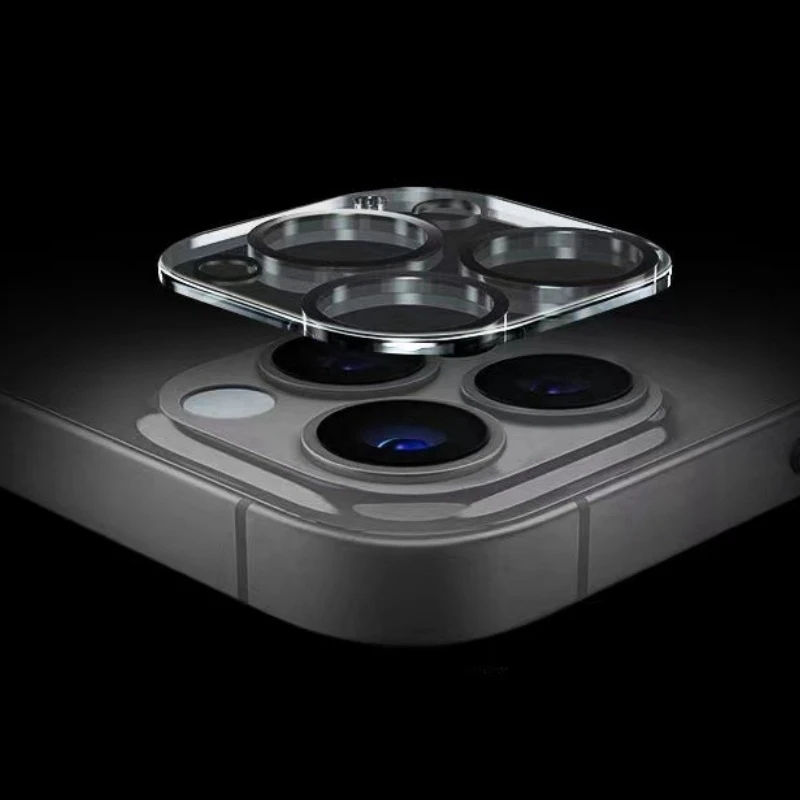 Iphone 15/14/13 Pro Max Прозрачная Задняя Камера Защитная Крышка Из Закаленного Стекла