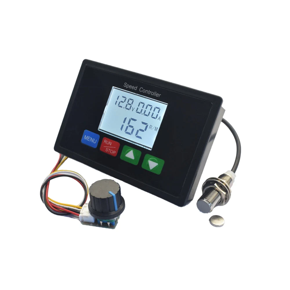 

Digital Motor Controller DC10-55V Motor Governor Protector Tachometer Motor Current Monitoring Multifunctional Motor Governor