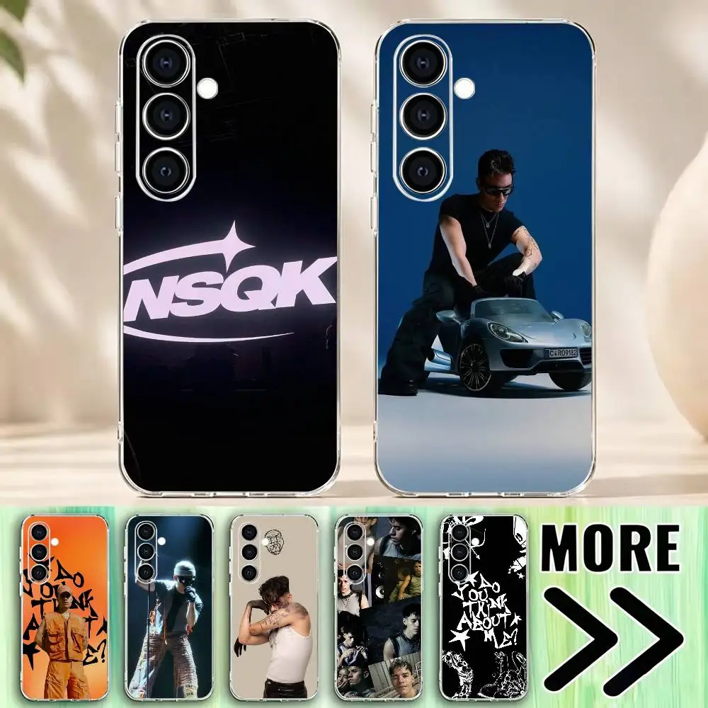 Фото Чехол для телефона Singer N-NSQK Botanica, прозрачный мягкий чехол из ТПУ для Samsung A73, A72, A70, A71, A53, A52, A51 №1